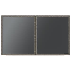 3dílný bistro set s poduškami šedý polyratan - obrázek 13