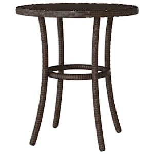 3dílný bistro set s poduškami hnědý polyratan - obrázek 9