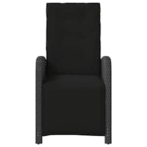 3dílný bistro set s poduškami černý polyratan - obrázek 5