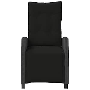 3dílný bistro set s poduškami černý polyratan - obrázek 5