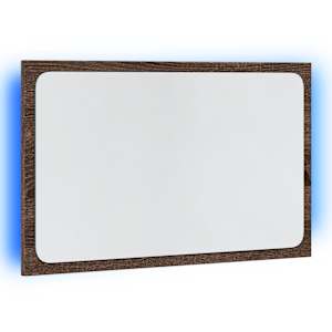 Koupelnové zrcadlo s LED hnědý dub 60 x 8,5 x 38 cm kompozit - obrázek 5