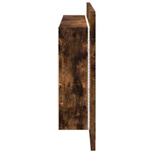 LED koupelnová skříňka se zrcadlem kouřový dub 80x12x45cm akryl - obrázek 8
