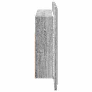 LED koupelnová skříňka se zrcadlem šedá sonoma 90x12x45cm akryl - obrázek 8