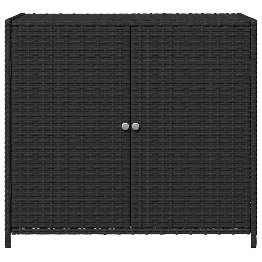 Patio Storage Cabinet Box Outdoor Garden Tool Organizer Poly Rattan vidaXL - Picture 22 of 48