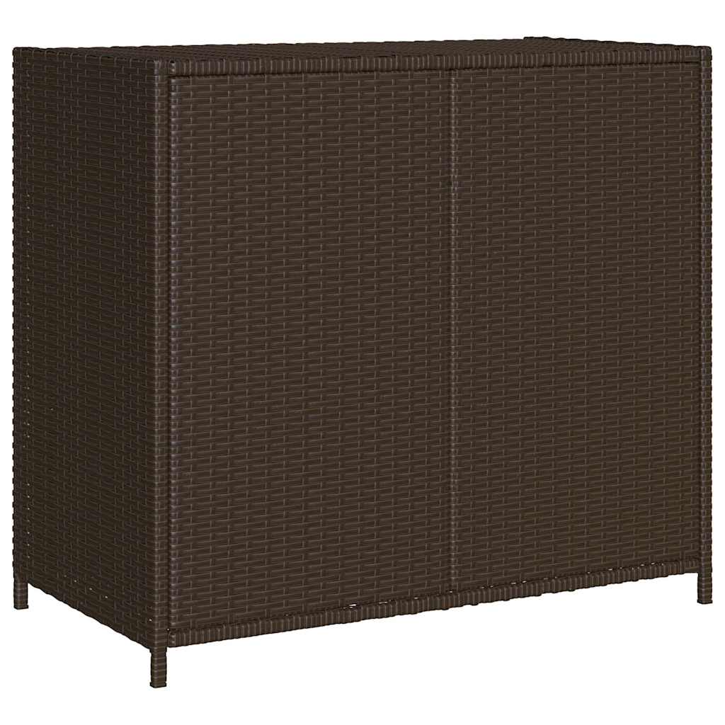 Patio Storage Cabinet Box Outdoor Garden Tool Organizer Poly Rattan vidaXL - Picture 34 of 48