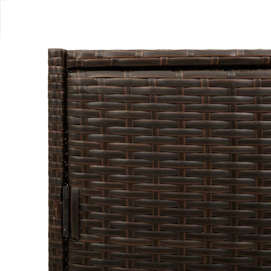 Patio Storage Cabinet Box Outdoor Garden Tool Organizer Poly Rattan vidaXL - Picture 36 of 48