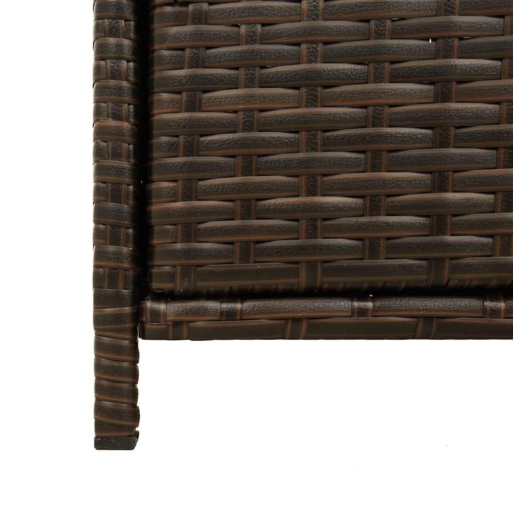 Patio Storage Cabinet Box Outdoor Garden Tool Organizer Poly Rattan vidaXL - Picture 37 of 48