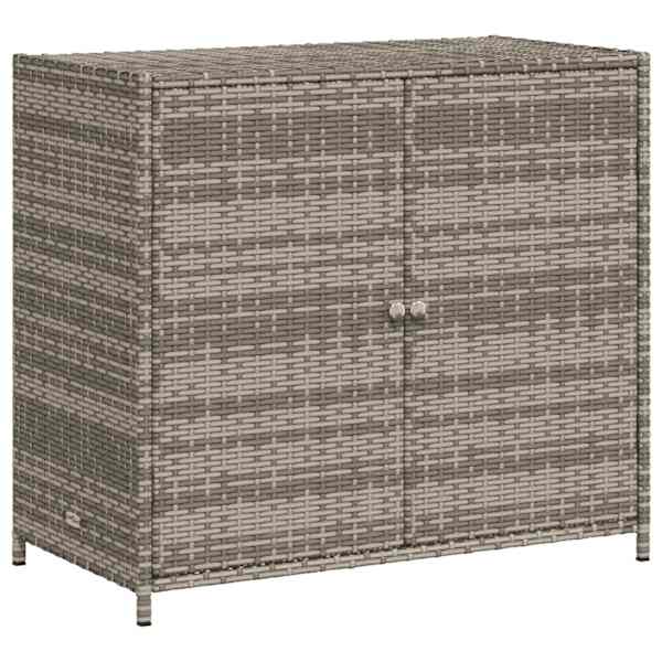 vidaXL aia hoiukapp, hall, 83 x 45 x 76 cm, pol&uuml;rotang