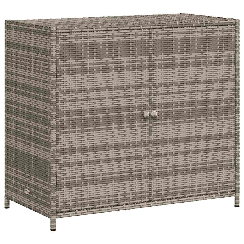 vidaXL Zahradní úložná skříň šedá 83 x 45 x 76 cm polyratan