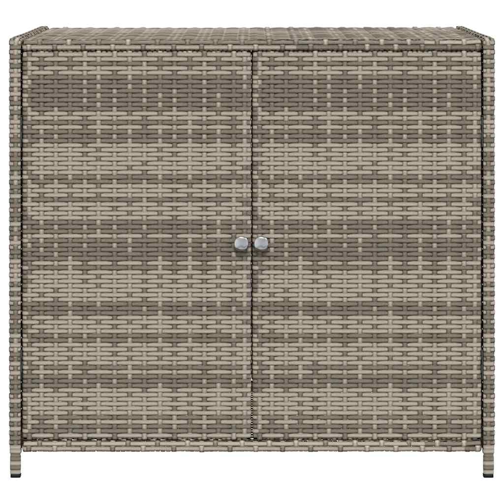 Patio Storage Cabinet Box Outdoor Garden Tool Organizer Poly Rattan vidaXL - Picture 43 of 48