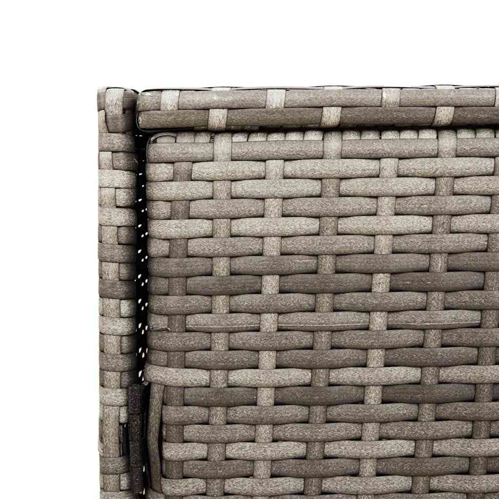 Patio Storage Cabinet Box Outdoor Garden Tool Organizer Poly Rattan vidaXL - Picture 47 of 48