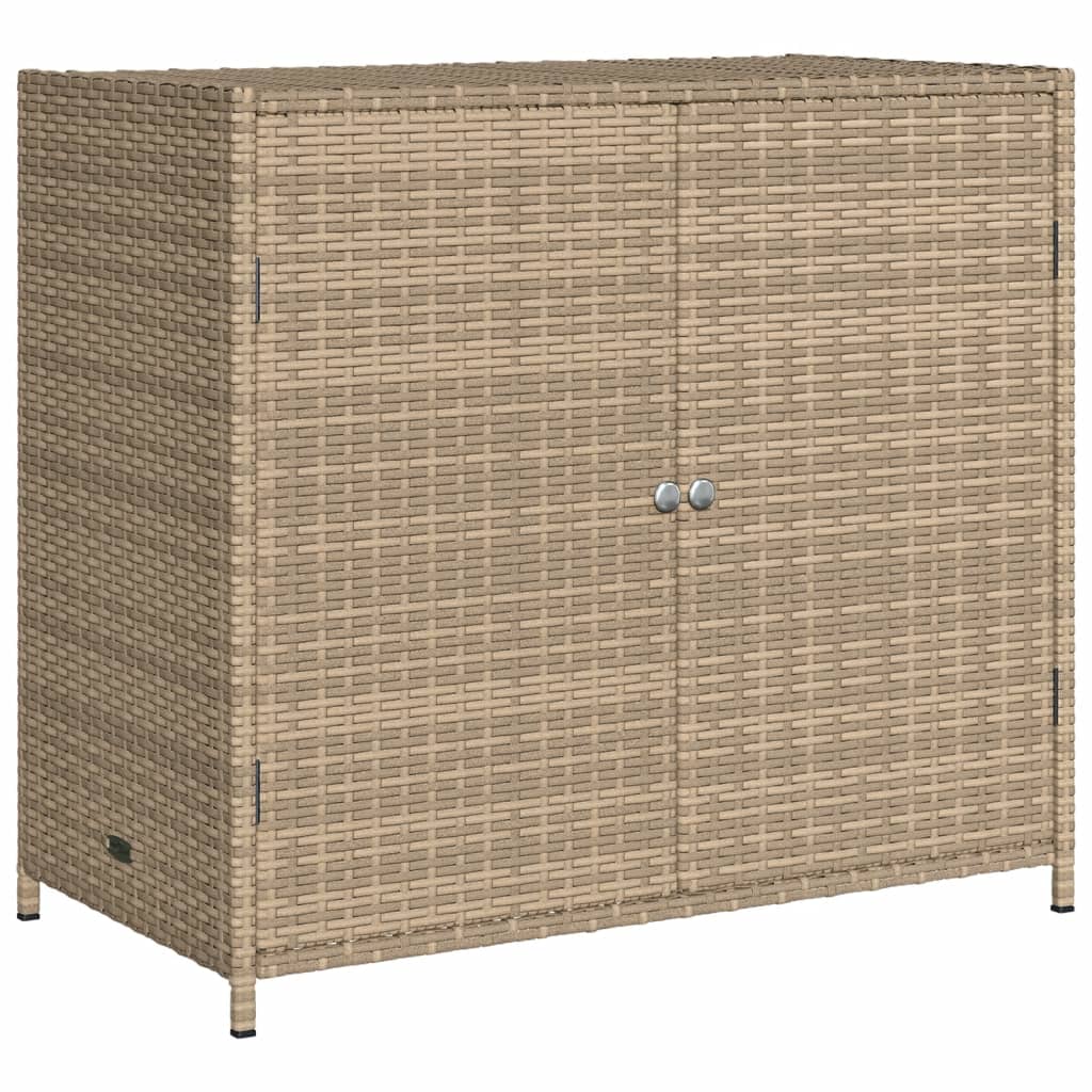 vidaXL Zahradní úložná skříň béžová 83 x 45 x 76 cm polyratan