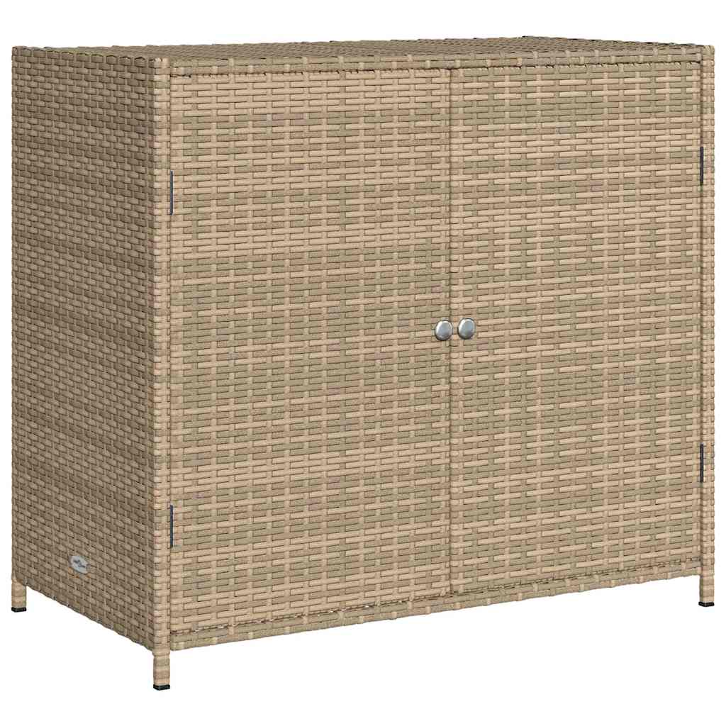 vidaXL Zahradní úložná skříň béžová 83 x 45 x 76 cm polyratan