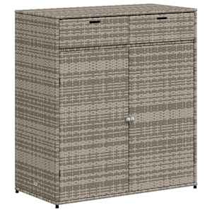 vidaXL aia hoiukapp, hall, 105 x 55 x 113 cm, pol&uuml;rotang