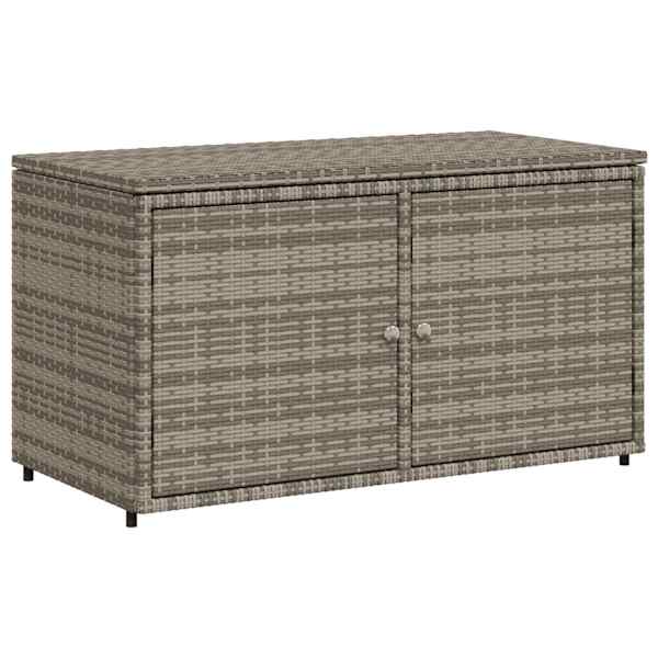 vidaXL aia hoiukapp, hall, 110 x 55 x 60,5 cm, pol&uuml;rotang