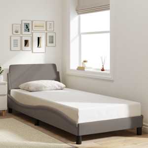 Rám postele s čelem Dover taupe 80x200 cm textil - obrázek 1