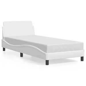 Rám postele Dover bílý 80 x 200 cm umělá kůže - obrázek 2