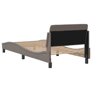 Rám postele s čelem Dover taupe 90x190 cm textil - obrázek 6