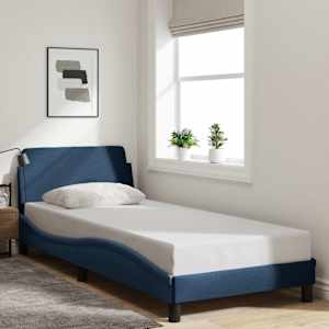 Rám postele s čelem Dover modrý 90x190 cm textil - obrázek 1