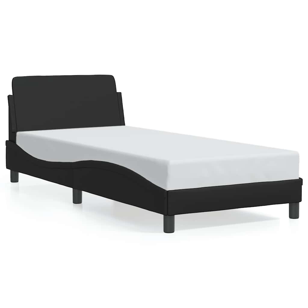 vidaXL Bedframe "Dover" kunstleer zwart 90x190 cm, foto 3