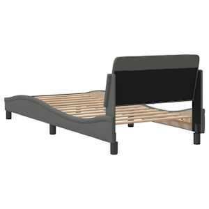 Rám postele Dover tmavě šedý 90 x 200 cm textil - obrázek 6