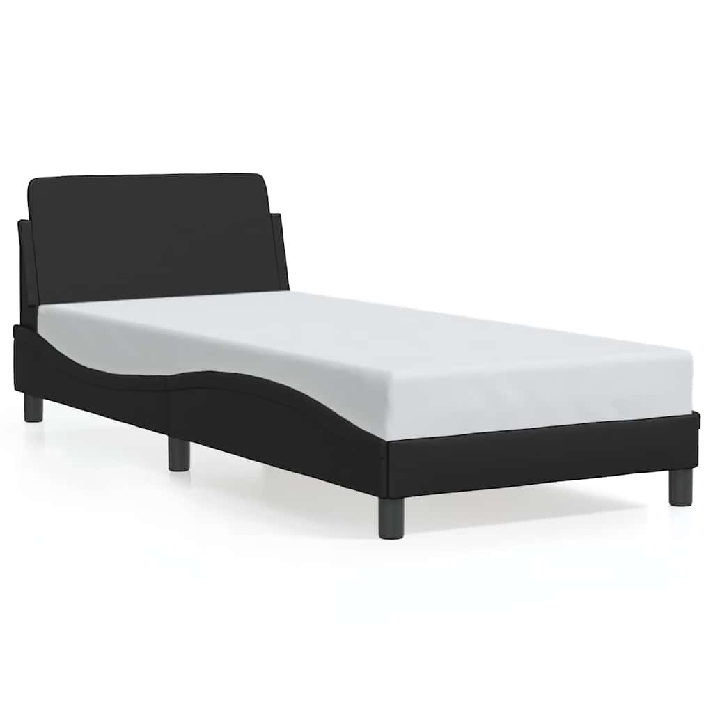 vidaXL Bedframe "Dover" kunstleer zwart 90x200 cm, foto 3