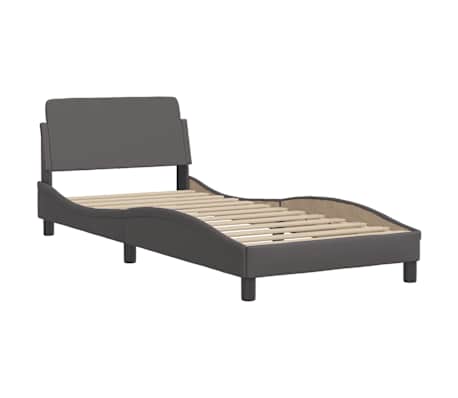 vidaXL sengeramme Dover 90x200 cm kunstl&aelig;der gr&aring;