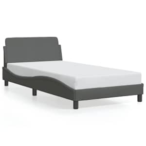 Rám postele Dover tmavě šedá 100 x 200 cm textil - obrázek 2