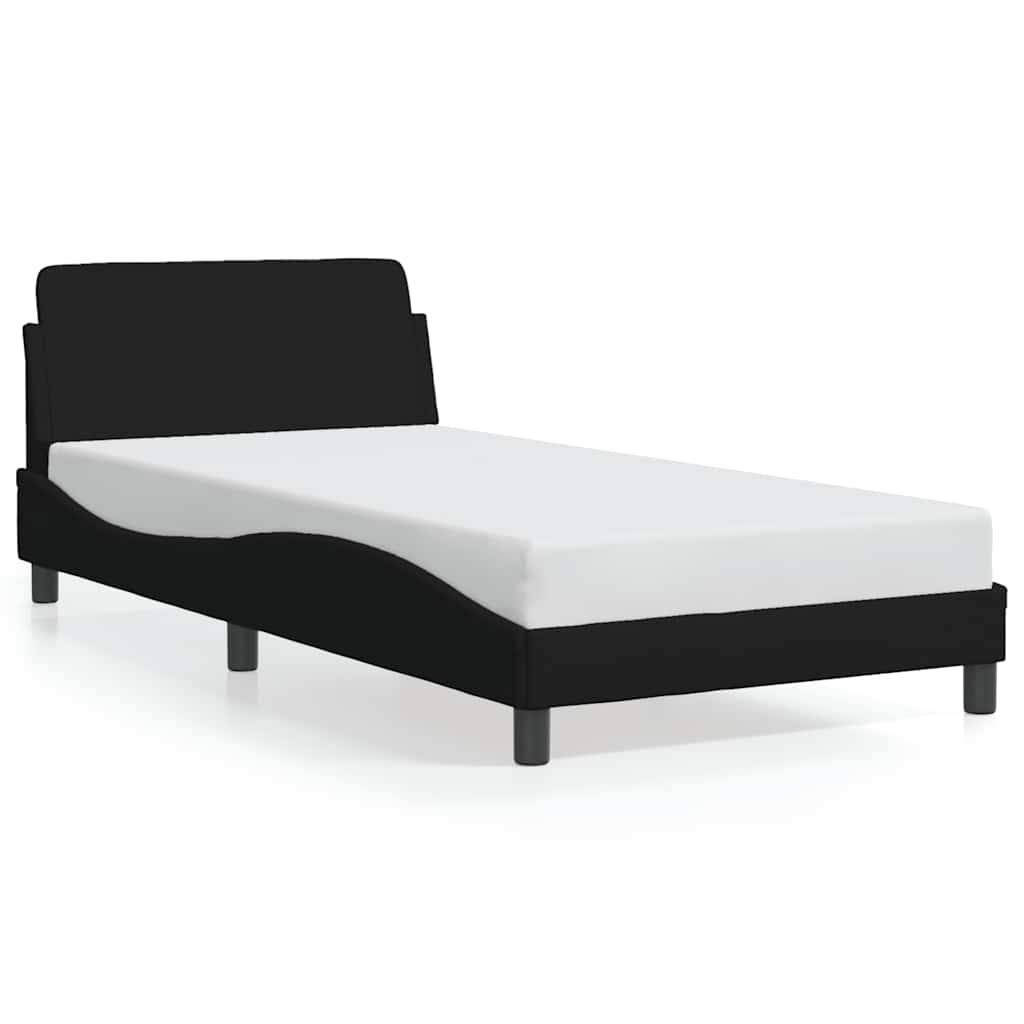 E-shop vidaXL Rám postele Dover čierny 100x200 cm látka