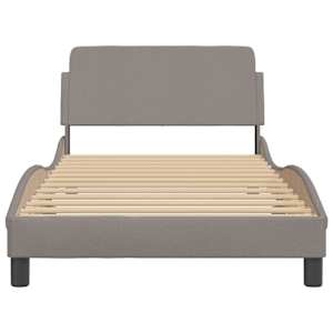 Rám postele Dover taupe 100 x 200 cm textil - obrázek 4
