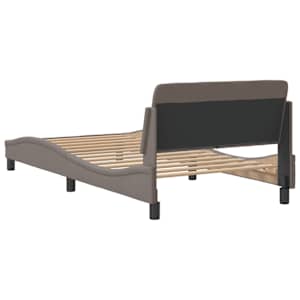 Rám postele Dover taupe 100 x 200 cm textil - obrázek 6
