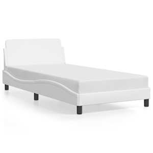 Rám postele Dover bílý 100x200 cm umělá kůže - obrázek 2