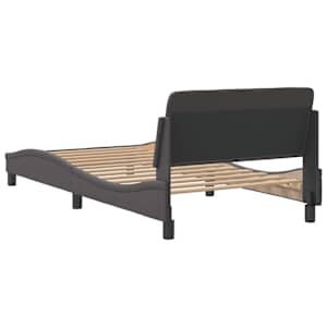 Rám postele Dover šedý 100x200 cm umělá kůže - obrázek 6