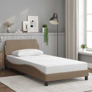 Rám postele Dover cappuccino 100x200 cm umělá kůže - obrázek 1