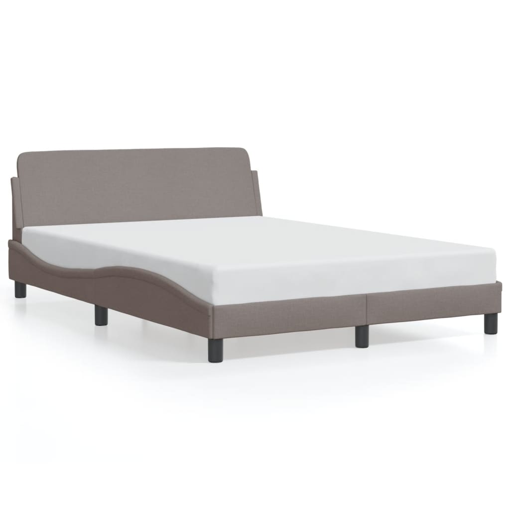 Thumbnail - vidaXL Bettgestell "Dover" Taupe 120x200 cm Stoff