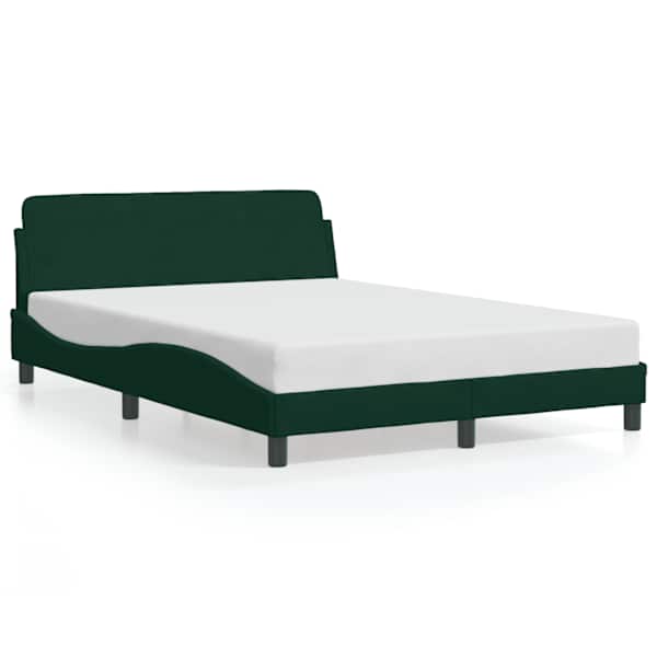 vidaXL voodiraam Dover Tumeroheline 120x200 cm samet