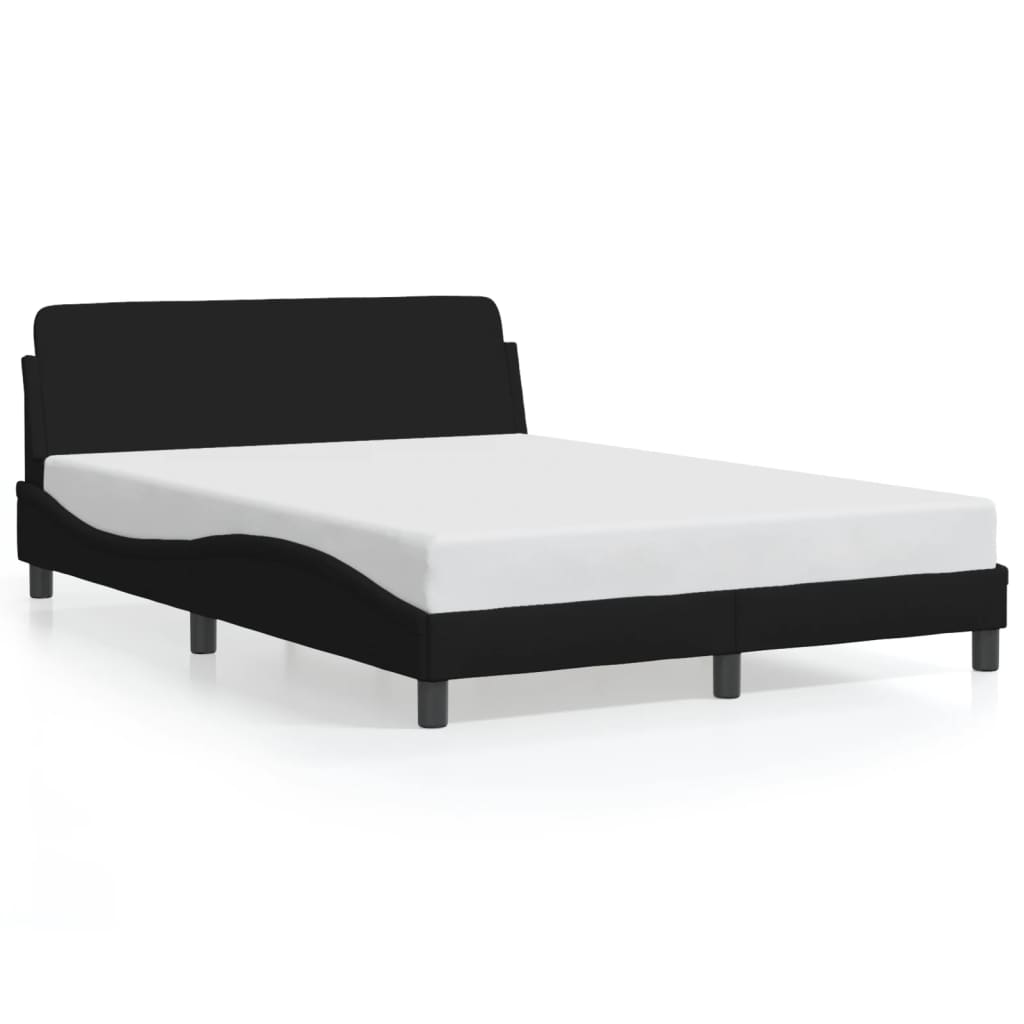 Thumbnail - vidaXL Bettgestell "Dover" Schwarz 140x190 cm Stoff