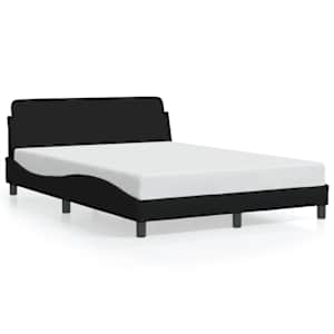 Rám postele Dover černý 140 x 190 cm textil - obrázek 2