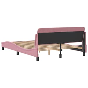 Rám postele s čelem Dover růžový 140x190 cm samet - obrázek 6