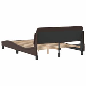 Rám postele Dover hnědý 140x190 cm umělá kůže - obrázek 6