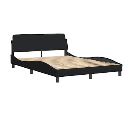 vidaXL Bedframe "Dover" stof zwart 140x200 cm