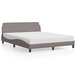 Rám postele Dover taupe 160 x 200 cm textil - obrázek 2