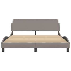 Rám postele Dover taupe 160 x 200 cm textil - obrázek 4