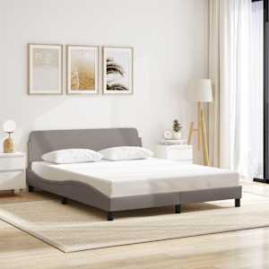 Rám postele Dover taupe 160 x 200 cm textil - obrázek 1