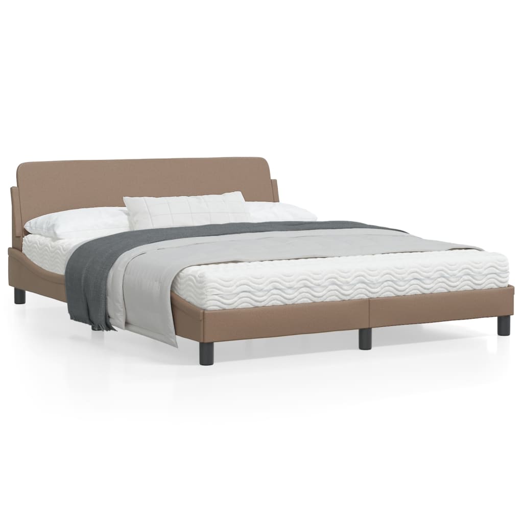 Okvir za krevet s uzglavljem cappuccina 160×200 cm umjetna kože Kreveti i dodaci za krevete Naručite namještaj na deko.hr