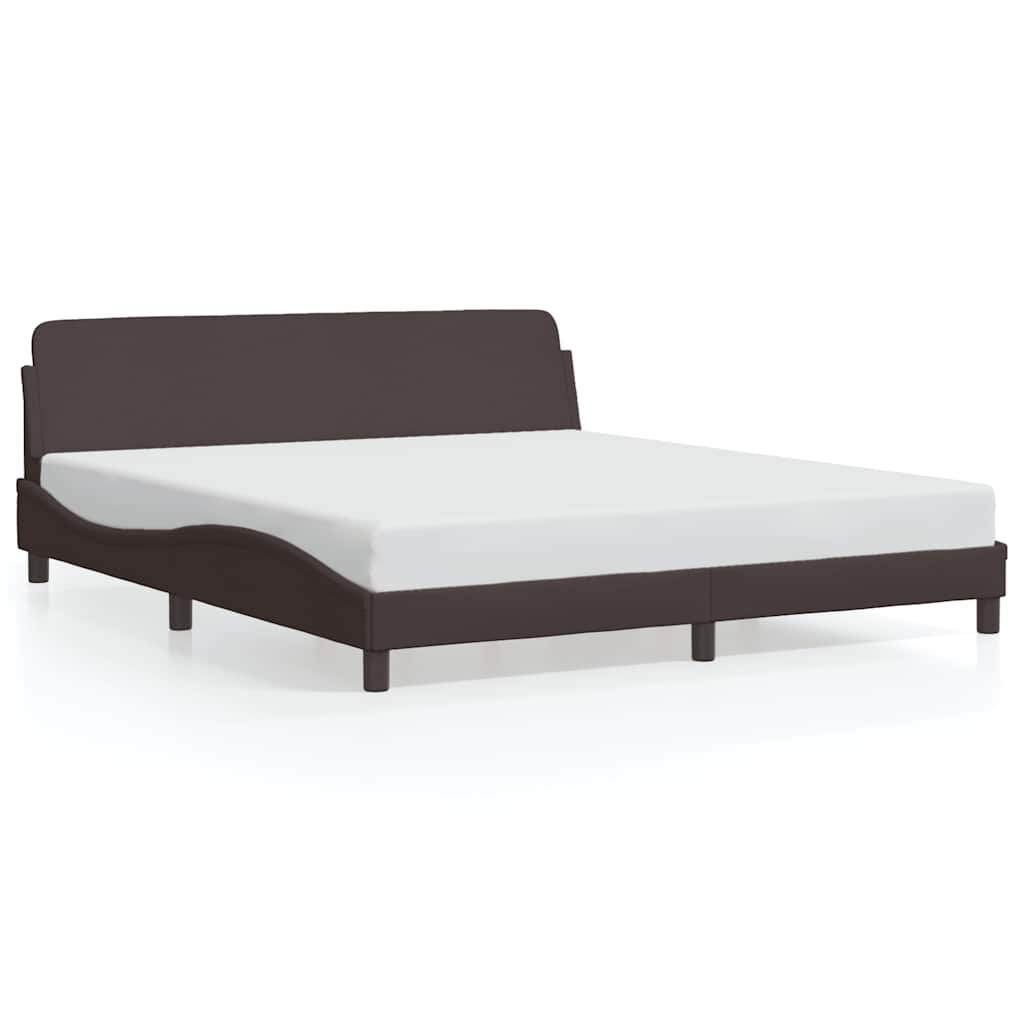 vidaXL Bedframe "Dover" stof donkerbruin 180x200 cm bruin, foto 3