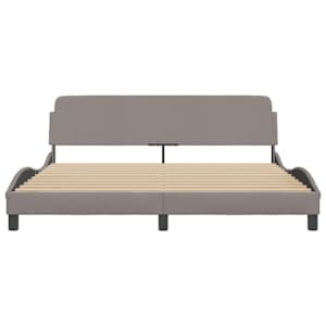 Rám postele Dover taupe 180 x 200 cm textil - obrázek 4