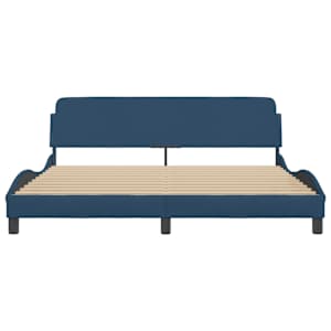 Rám postele s čelem Dover modrý 180 x 200 cm textil - obrázek 4