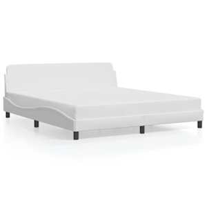 Rám postele Dover bílý 180x200 cm umělá kůže - obrázek 2