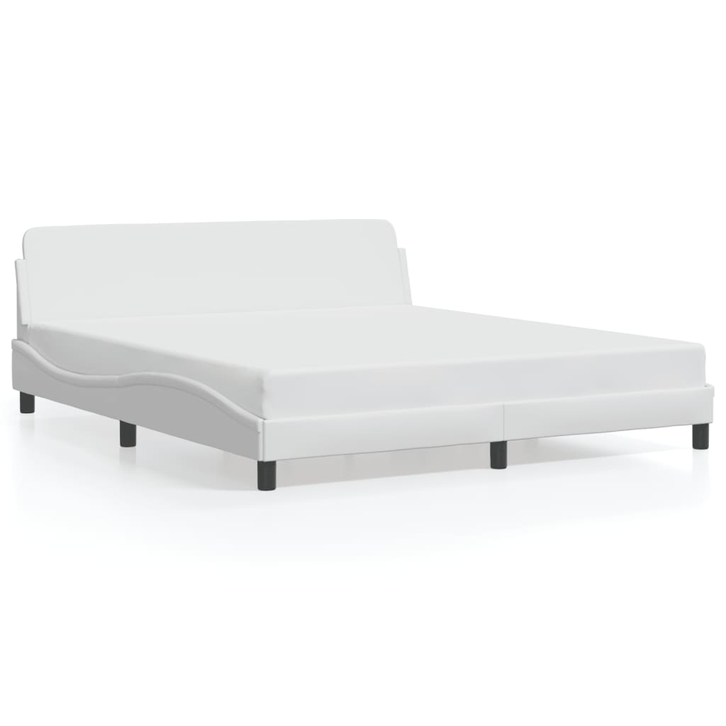 Okvir za krevet s uzglavljem bijeli 180×200 cm od umjetne kože Kreveti i dodaci za krevete Naručite namještaj na deko.hr